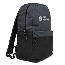Load image into Gallery viewer, Big Night Embroidered Champion Backpack